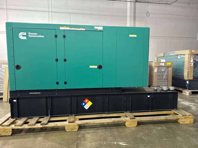 Load image into Gallery viewer, Cummins C150D6D diesel generator with sound enclosure and subbase fuel tank