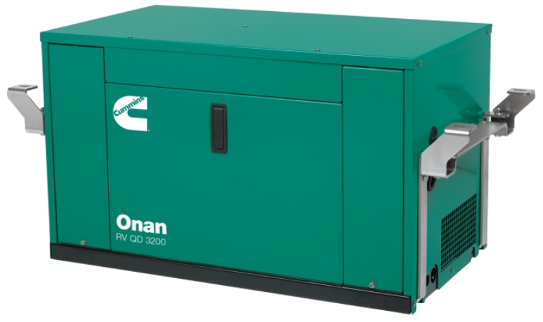 Load image into Gallery viewer, Green Onan generator on a white background