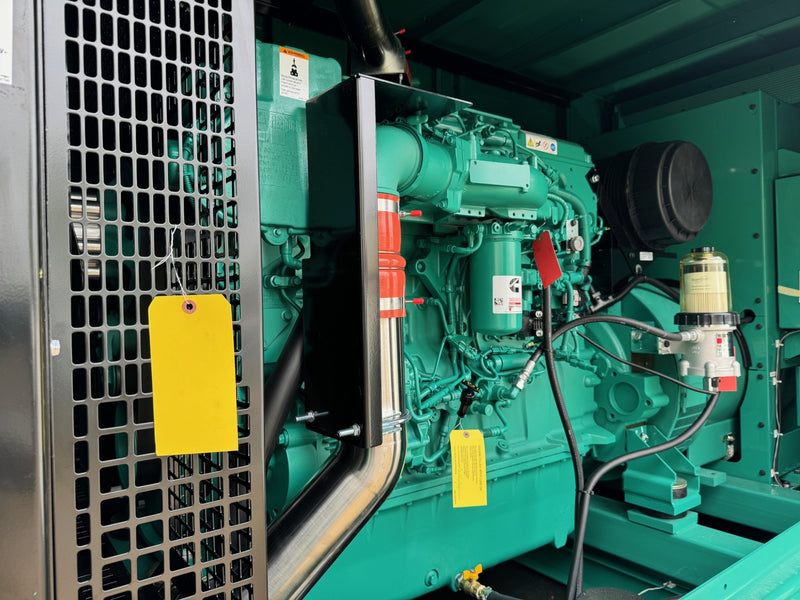 Load image into Gallery viewer, Cummins 500DFEK with green sound enclosure and subbase fuel tank