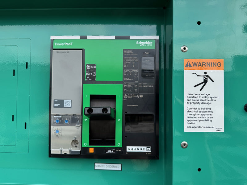 Load image into Gallery viewer, Cummins 500DFEK with green sound enclosure and subbase fuel tank