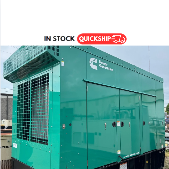 Load image into Gallery viewer, Cummins 500DFEK with green sound enclosure and 24-hour subbase fuel tank - IN STOCK