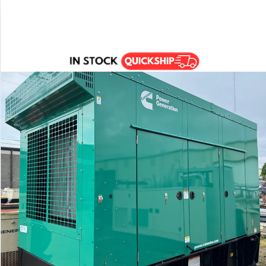Cummins 500DFEK with green sound enclosure and 24-hour subbase fuel tank - IN STOCK