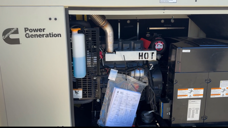 Load image into Gallery viewer, Engine view of Cummins C20D6 diesel residential generator