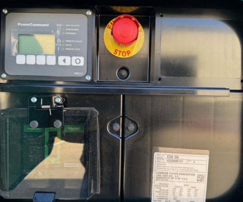 Load image into Gallery viewer, Cummins C30D6 and C50D6 PowerCommand 1.1 Control Panel and E-Stop.