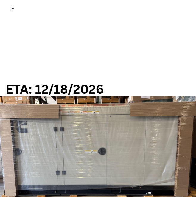 Load image into Gallery viewer, Cummins RS50 commercial generator with sandstone enclosure and ETA: 12/18/2026