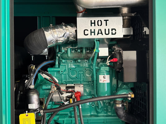 Engine view of Cummins C125D6C diesel generator