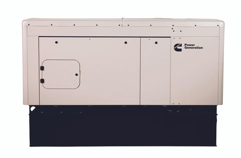 Cummins C80D6 Diesel Whole House Standby Generator with Sandstone Aluminum Enclosure and 24-Hour Subbase Fuel Tank, 120/240V Single Phase