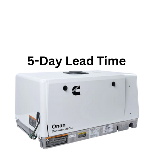 Cummins Onan QG5500 Commercial Mobile Generator with White housing