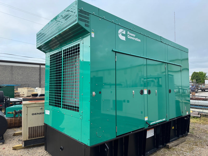 Load image into Gallery viewer, Cummins 500DFEK with green sound enclosure and subbase fuel tank
