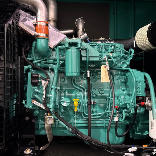 Engine view of Cummins C125D6D, C150D6D. and C200D6D diesel generator