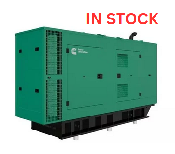 Cummins C125D6D Diesel Generator with 24-Hour Subbase Fuel Tank and Green Aluminum Housing - In Stock