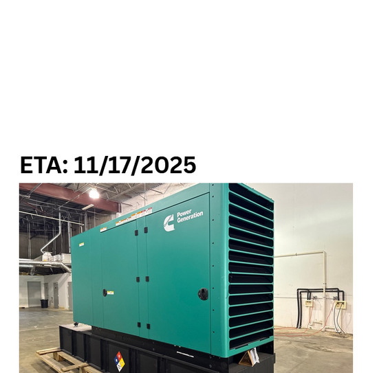 Cummins C200D6D 200kW diesel with sound enclosure and subbase fuel tank ETA 11/17/2025