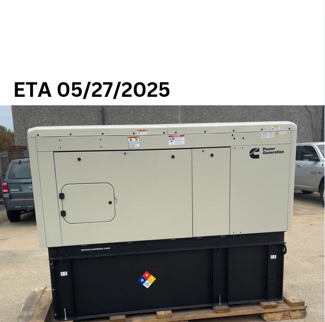 Cummins C20D6 diesel home generator with an ETA 05/27/2025