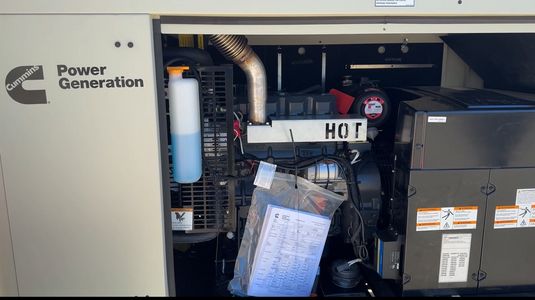 Engine view of Cummins C20D6 diesel residential generator