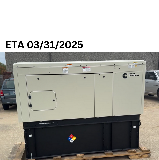 Load image into Gallery viewer, Cummins C50D6 diesel generator with an ETA 03/31/2025.
