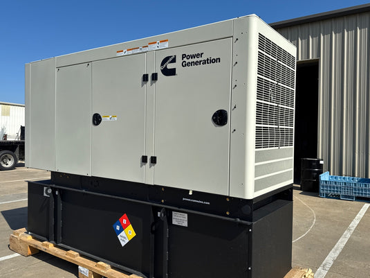 nerator with Sandstone Sound Attenuated Enclosure and Subbase Fuel Tank