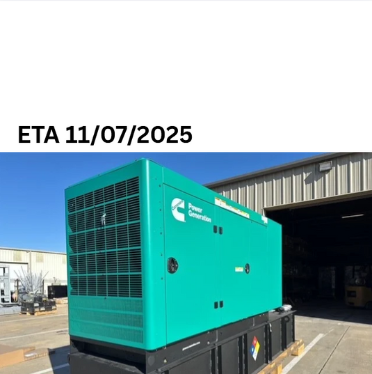 Cummins C80D6C with Green Enclosure and Subbase Tank ETA 11/07/2025