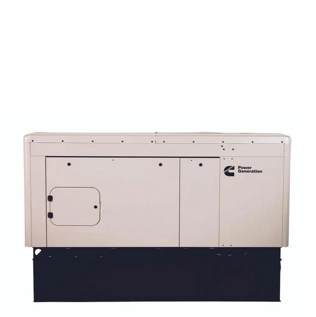 Cummins C80D6 diesel generator with sandstone sound enclosure and subbase fuel tank