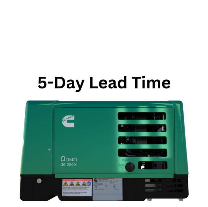 Cummins Onan 2800W RV Generator Available with 5-Day Lead Time