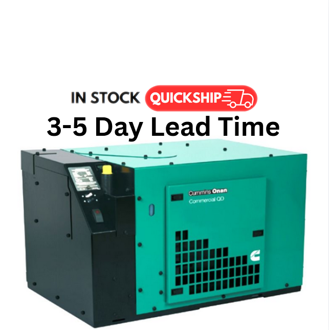 Load image into Gallery viewer, Green and black generator with 'In Stock' and 'Quickship' text on a white background
