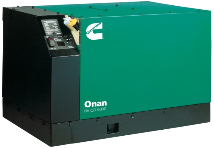 Load image into Gallery viewer, Onan generator with green and black color scheme on a white background
