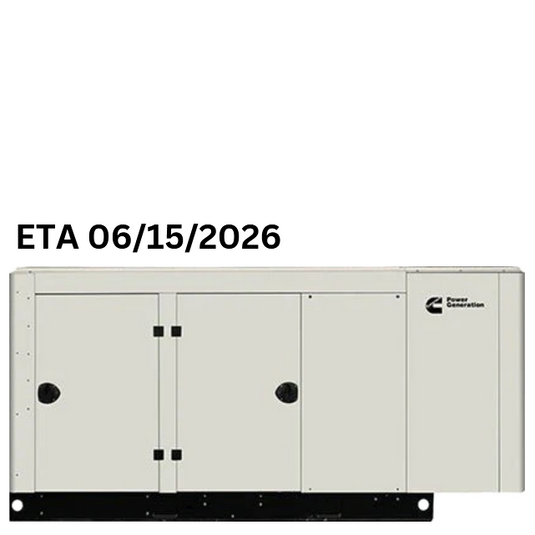 Cummins RS100 with sandstone sound enclosure and ETA 6/15/2026