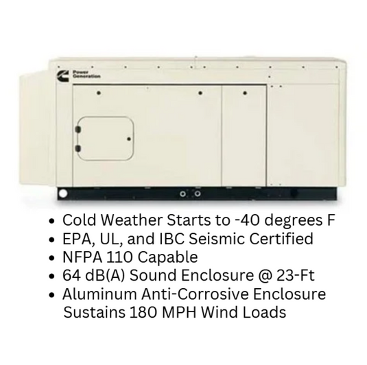 Cummins RS30 30kW NG/LP Home Generator, A051Y401 – Buckeye Power Cummins RS30 30kW NG/LP Home Generator, A051Y401 – Buckeye Power