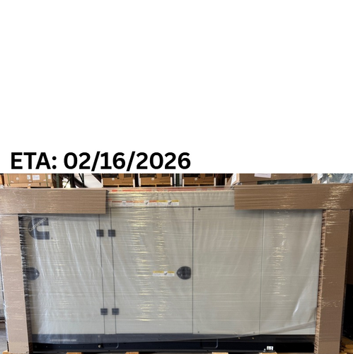 Cummins RS50 NG/LP Generator with sandstone sound attenuated enclosure with ETA 2/16/2026