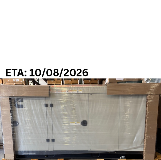 Cummins RS60 home generator with sandstone enclosure and ETA: 10/8/2026